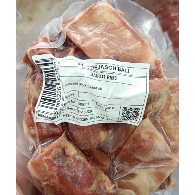 Baikut Ribs Iga Babi (PT. Soejasch Bali) 400 gr