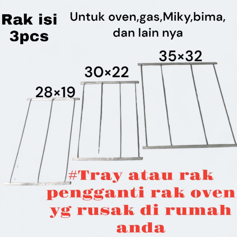 TRAY RAK OVEN | RAK OVEN BIMA , MIKI , HOOK DAN OVEN LISTRIK