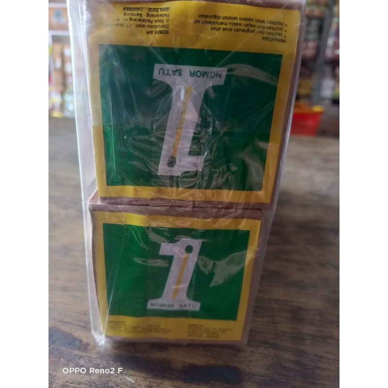 INSTANT - Korek api /mancis kayu/mancis jadul cap nomor satu 1pack 10box