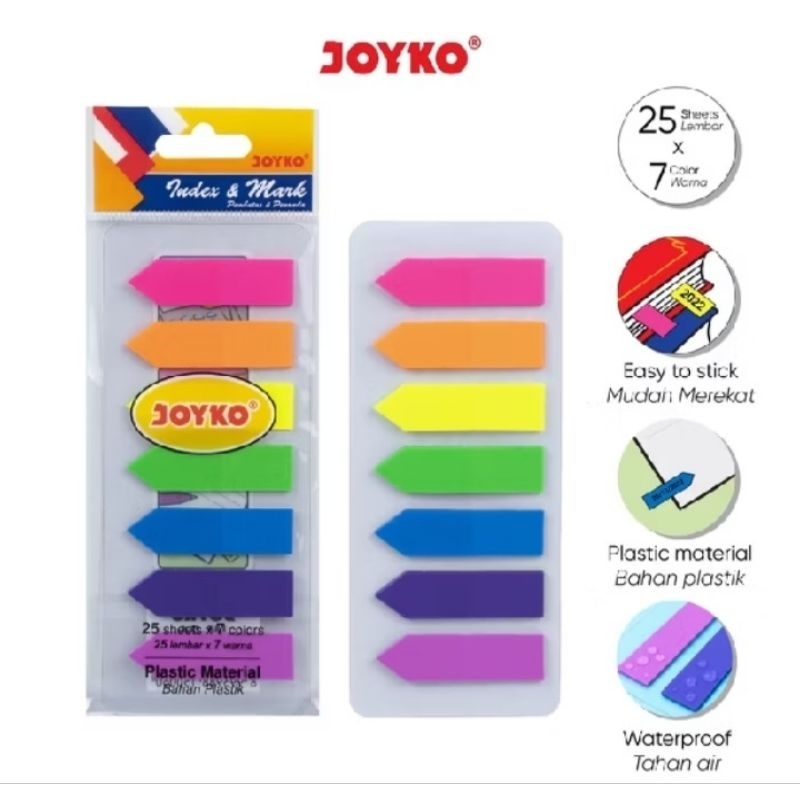 

pembatas kertas / indek memo im-31 / pembatas kertas plastik / pembatas buku joyko im-31