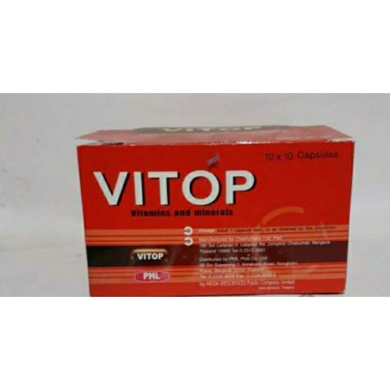 Vitop Vitamin Ayam Laga Doping Ayam 1 Strip 10 Butir