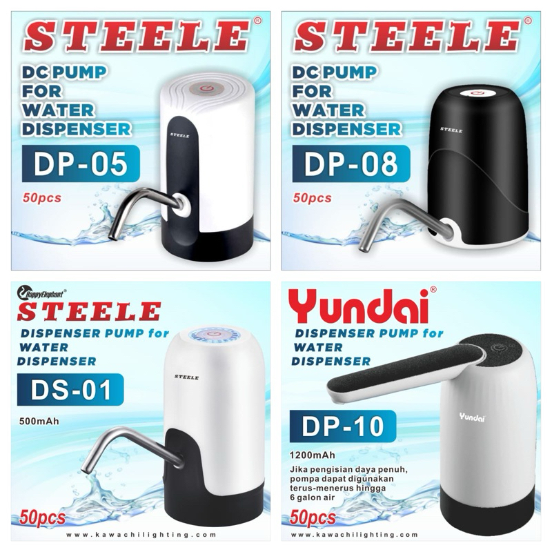 Steele Water Pump Dispenser Pompa Galon Air Elektrik Dispenser Pompa Air Gallon