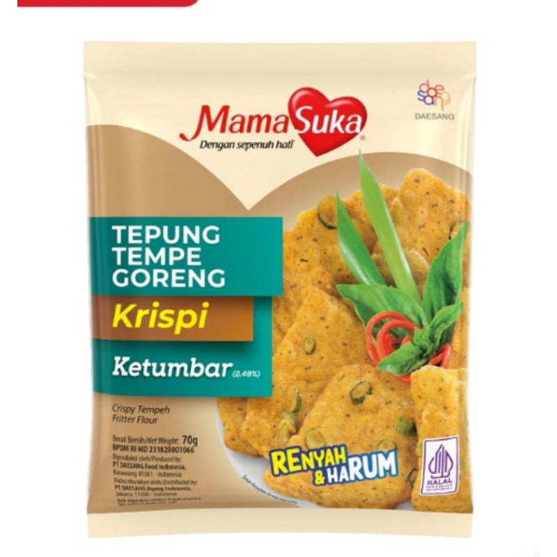 

Mamasuka tepung tempe goreng krispi ketumbar 70gr