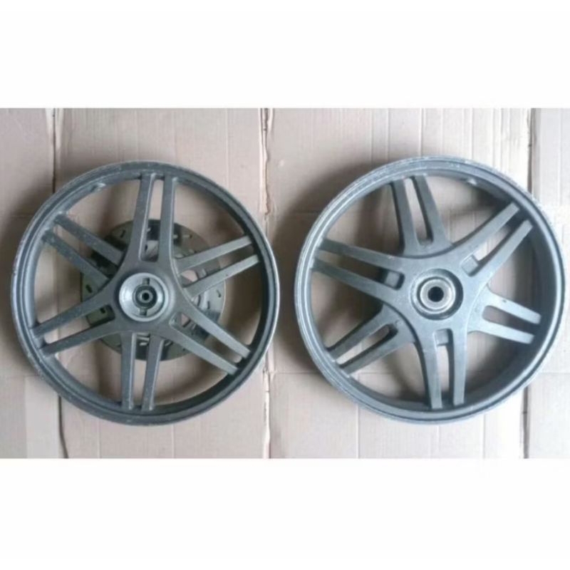 VELG SUZUKI SPIN 125 OLD AS RODA 18 14 DEPAN BELAKANG ORIGINAL SEKEN