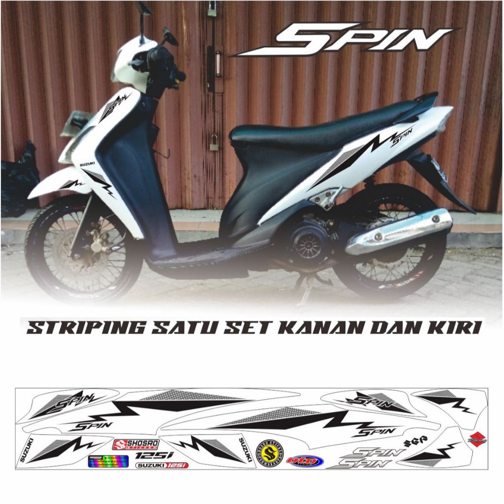 STRIPING SPIN 125 SR / STIKER SPIN 125 / SR / SPIN / STIKER / STICKER / STRIPING SUZUKI SPIN