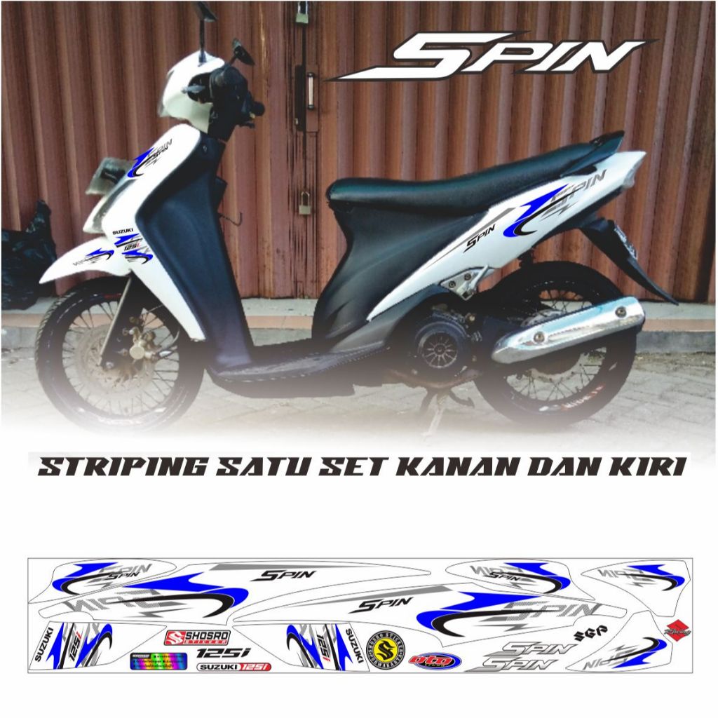 STRIPING STIKER SPIN 125 / SR / SPIN / STIKER / STICKER / STRIPING SUZUKI SPIN
