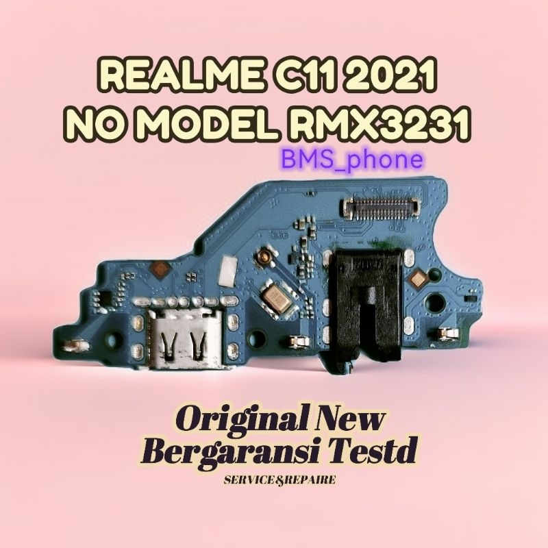 Konektor Cas Papan Pcb Konektor Cas Mic Realme C11 2021 Model Rmx3231 Original