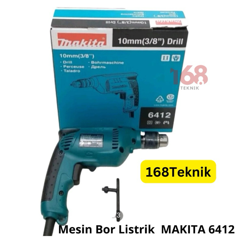 Mesin Bor Listrik 10mm Makita 6412/Electric Drill Makita