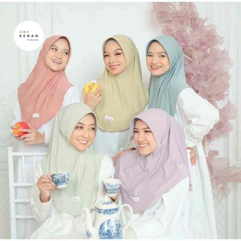 KENAN HIJAB DZEVADA SIZE M // bergo kenan size M Dzevada // kenan hijab jersey premium