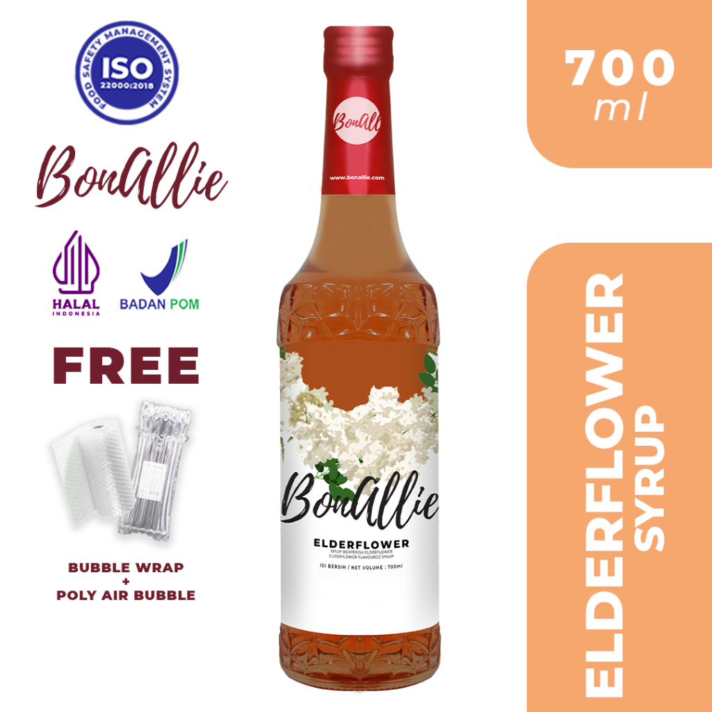 

Bonallie Premium Syrup Elderflower Flavor