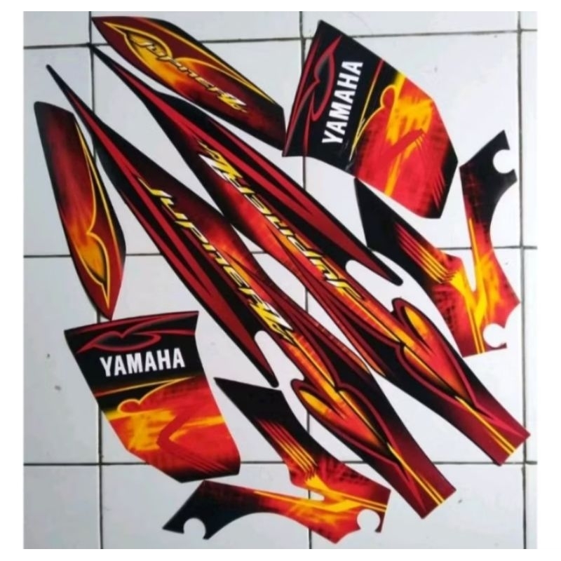 Striping YAMAHA jupiter z New burhan merah