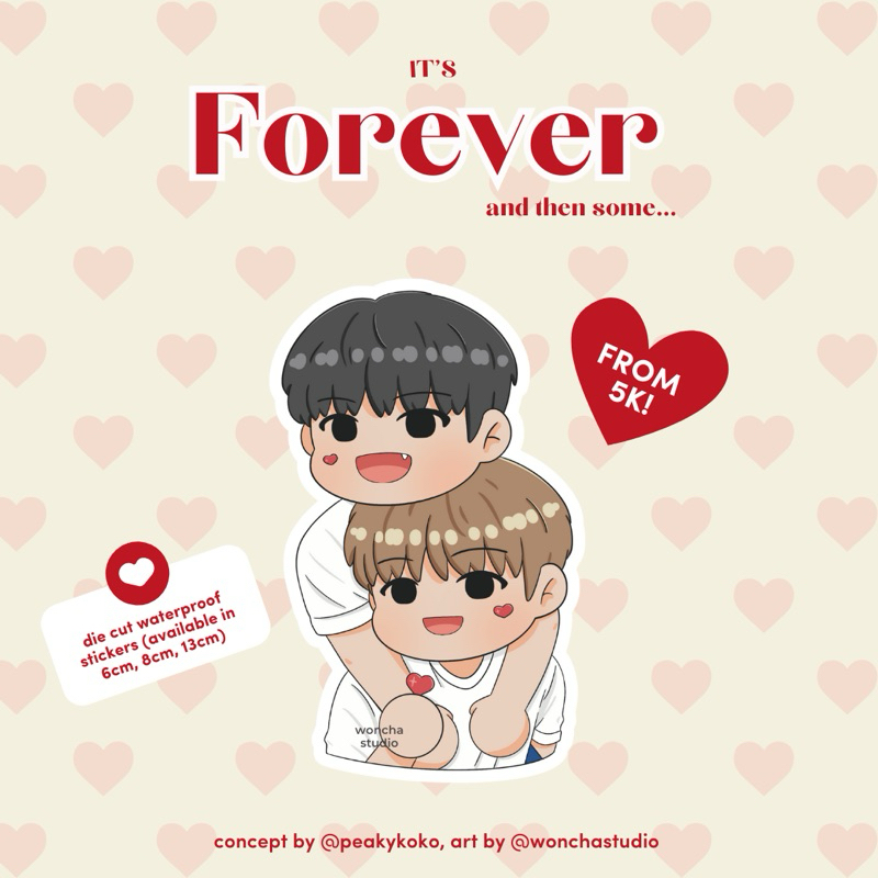 

[STICKERS] Forever and Then Some: Minwon Die Cut Stickers in 6cm, 8cm and 18cm