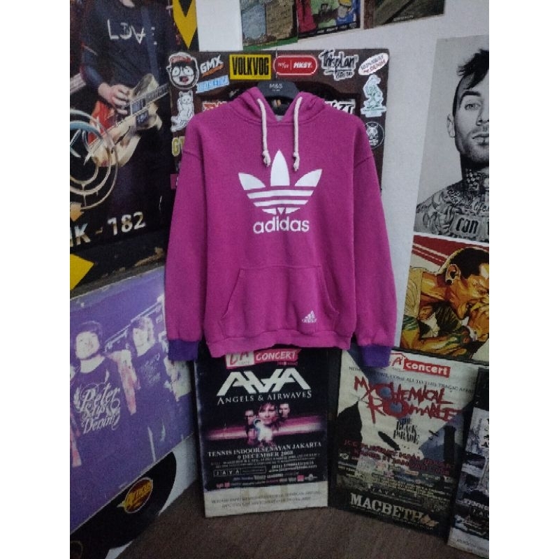 ADIDAS PULLOVER HOODIE PINK