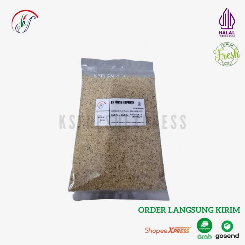 

KSfreshexpress Kaskas Utuh / Kaca Kace Aceh Utuh Cash / White Poppy Seed 100gr 250gr 500gr Fresh Bersih Pilihan Rempah Bumbu Kualitas Terbaik Premium Kirim Instant Bumbu Masak