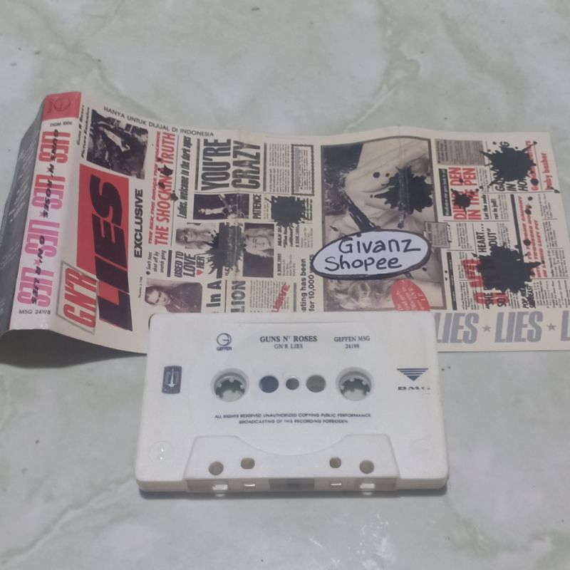 kaset pita GUNS N ROSES - Lies