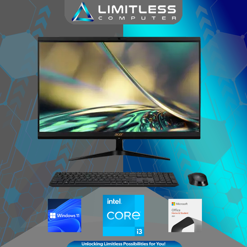 Acer ASPIRE C22 1700 Intel Core i3 1215U 4GB 512GB Win 11 OHS 2021 AiO All in One PC