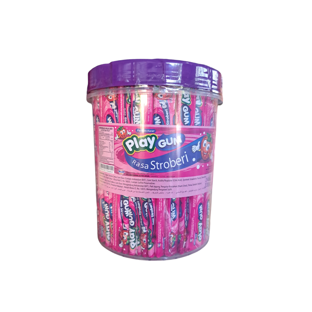 

playgum permen karet rasa buah 1 ples isi 220 pcs