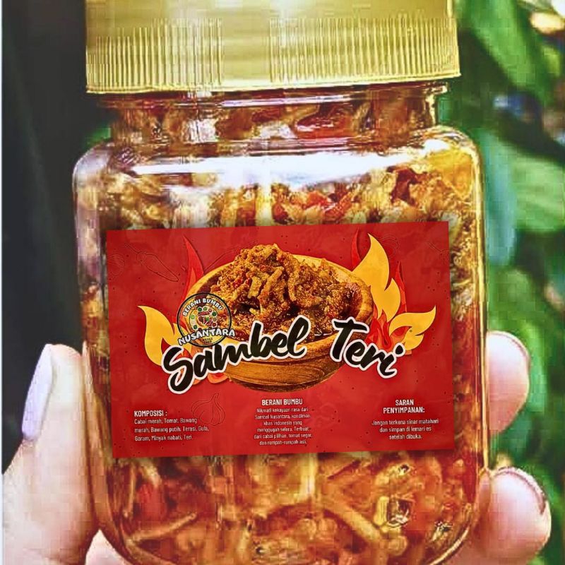 

Sambal Teri Goreng 150 Gr Khas Nusantara / Tri Sambel Toples / Berani Bumbu