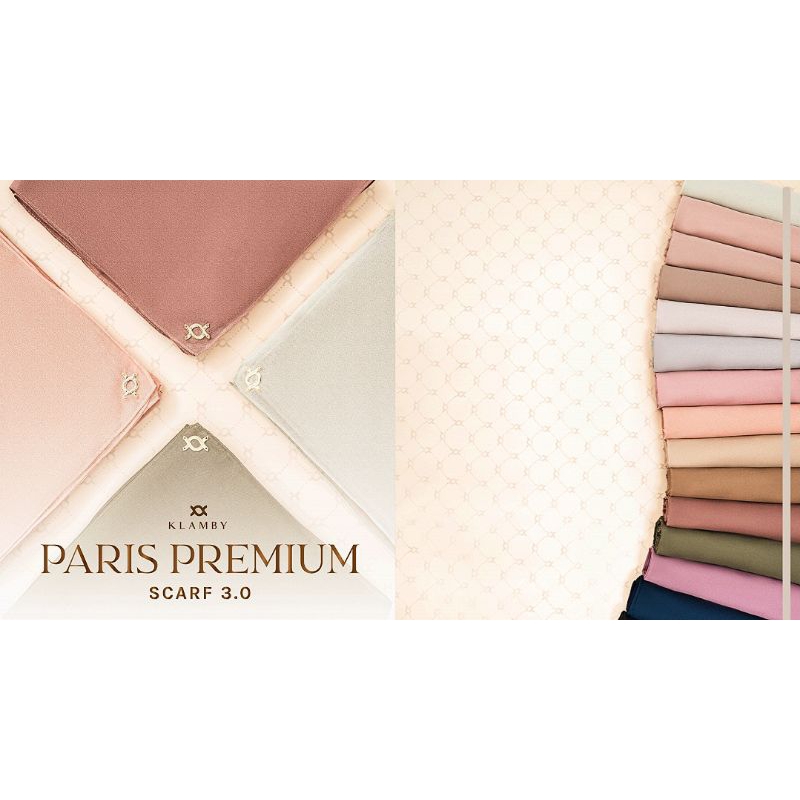 Paris Premium Scarf 3.0 dan 4.0 Wearing Klamby (New Color)