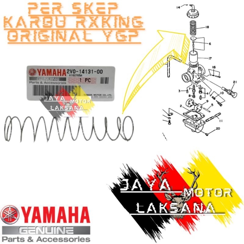 PER SKEP KARBU KARBULATOR CARBURETOR CARBU YAMAHA RXKING RX KING ORIGNAL 100% YGP 2VO-14131-00