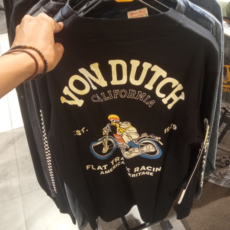 KAOS VON DUTCH ORIGINAL LONG SLEEVE BLACK BIKERS