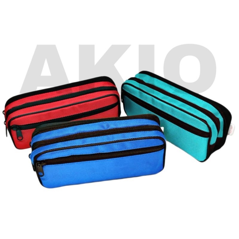 

Tempat Pensil Karakter Polos 3 Resleting SHINTOENG ST790 Lucu Zipper Ziper Pouch Kosmetik