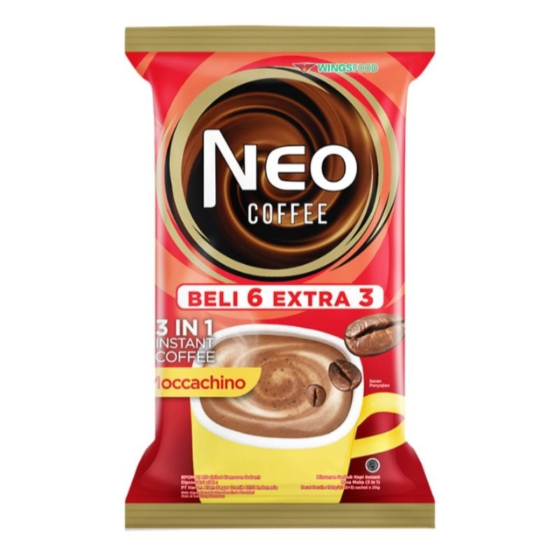 

NEO Coffee Moccachino 3in1 Instan Coffee 9 sachet kopi x 20 gram