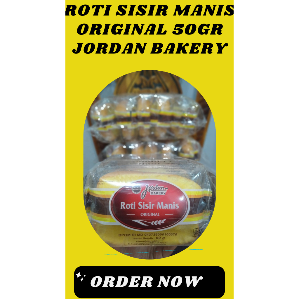 

Roti sisir jordan mentega premium 50gr isi ( 4 slice )