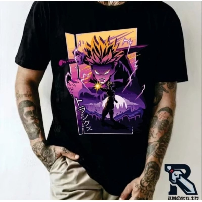 kaos t-shirt dragon ball shadow trunks