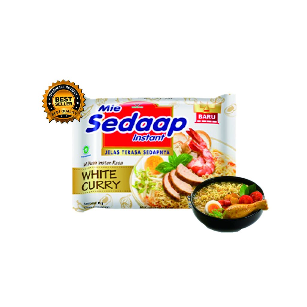 

Sedaap Mie Instan White Curry 81 gr / SEDAAP MIE CURRY WHITE 81 GR
