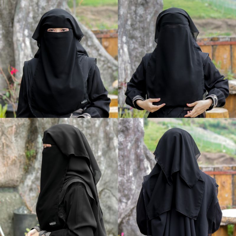 Cadar Niqab Saudi 3Layer