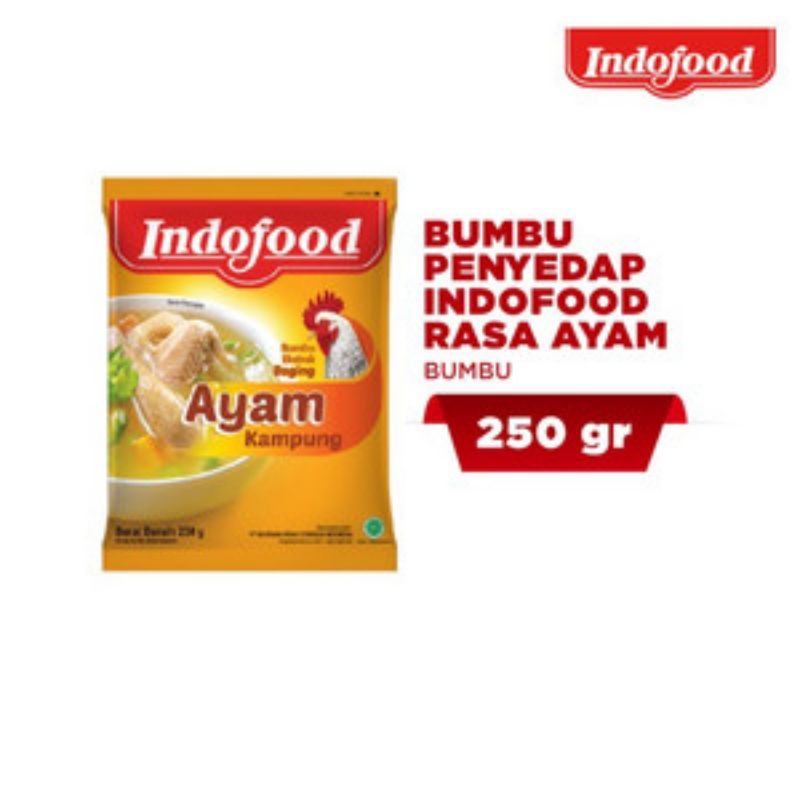

Bumbu Penyedap Indofood Rasa Ayam Kampung 250gr X 1 Pc
