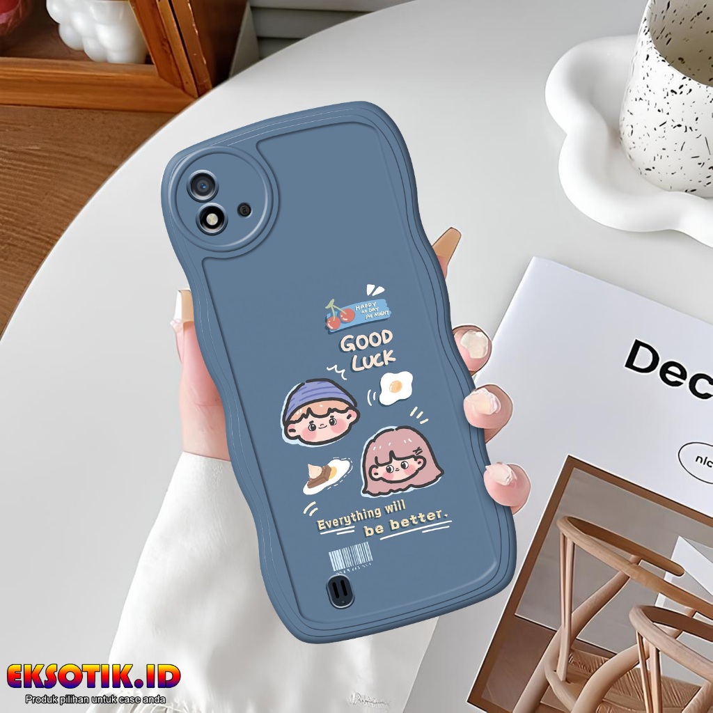 Case Realme C11 2021 Gelombang - Casing Realme C11 2021 - Silikon  Realme C11 2021 - Softcase Realme
