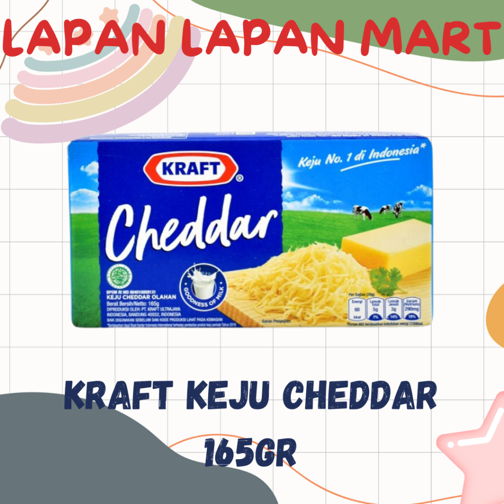 

Kraft Keju Cheddar 165gr