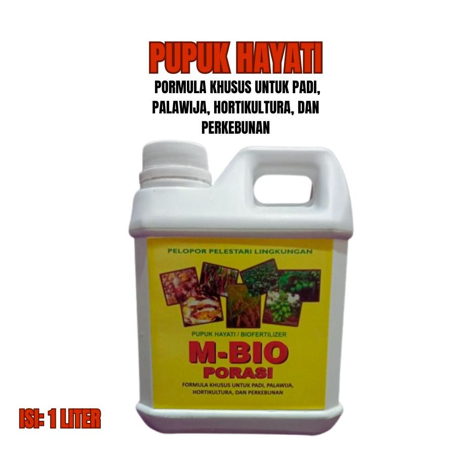 M BIO PORASI UNTUK TANAMAN SAYURAN, TANAMAN HIAS, PERKEBUNAN, PETERNAKAN, PERTANIAN, + zpt