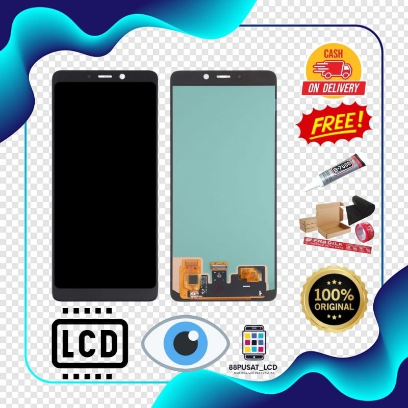 LCD FULLSET OLED SAMSUNG A9 2018 / A920 ORIGINAL