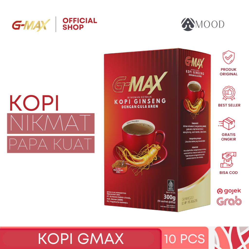 

GMAX Kopi Gingseng Minuman Penambah Stamina Kopi Pria Kuat Tahan Lama Penunjang Performa