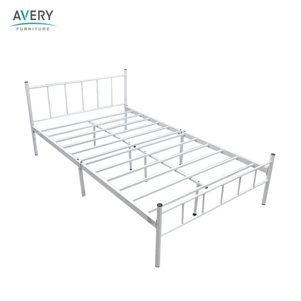 Avery -  Ranjang Besi FABELIO WHITE - Rangka Tempat Tidur Besi