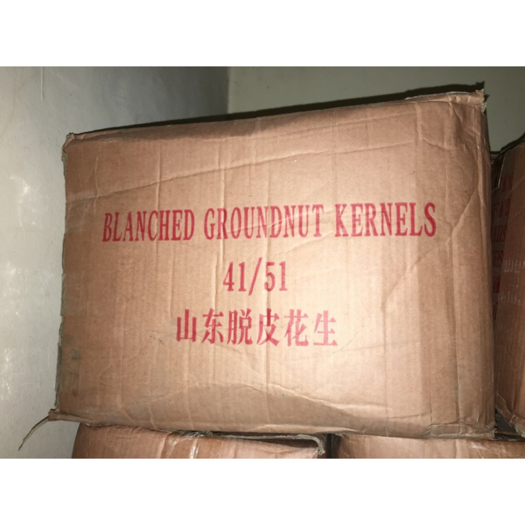 

Kacang Tanah Kupas 41/51 1 dus karton 25 kg Reguler Kargo