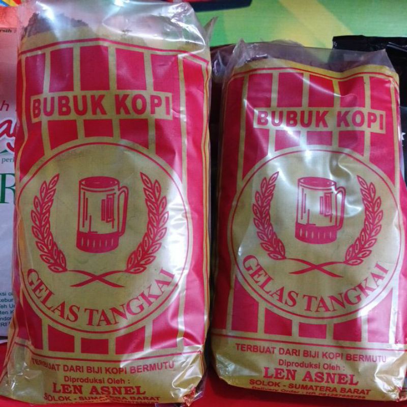 

kopi asnel cap gelas tangkai 250gr , kopi solok