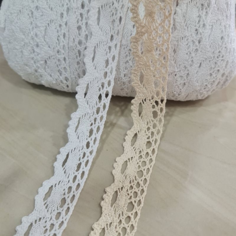 Renda Rajut Lebar, renda rajut lebar 1cm,2cm,3cm,6cm,12cm, renda rajut warna cantik
