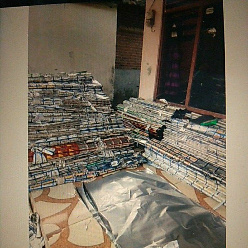 

plastik daur ulang bahan kerajinan 10 lembar