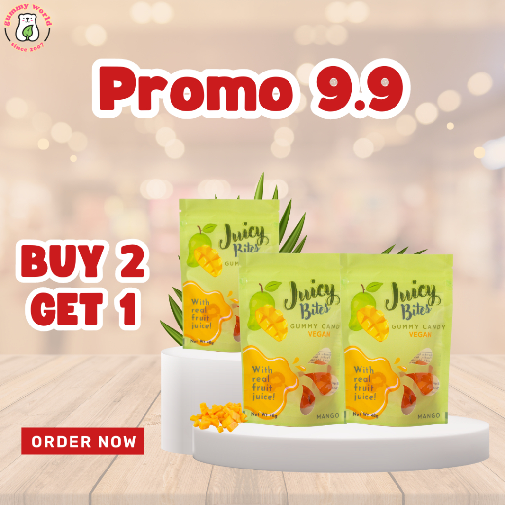 

PROMO - Bites Vegan Gummy Mango - Buy 2 Get 1