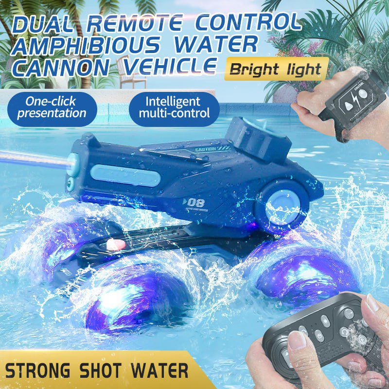 RC Cannon Amphibious Mainan Mobil Mobilan Anak Cannon Remote Control