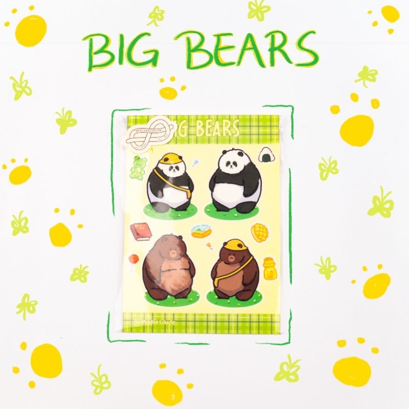 

MERCHENDARIAN Big Bears - Set 1 Vinyl Sticker