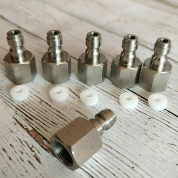 Kupler Jantan Stainless, Mikro Kupler 1/2 Tsm, Mini Kupler Jantan, Sparepart Pompa Pcp