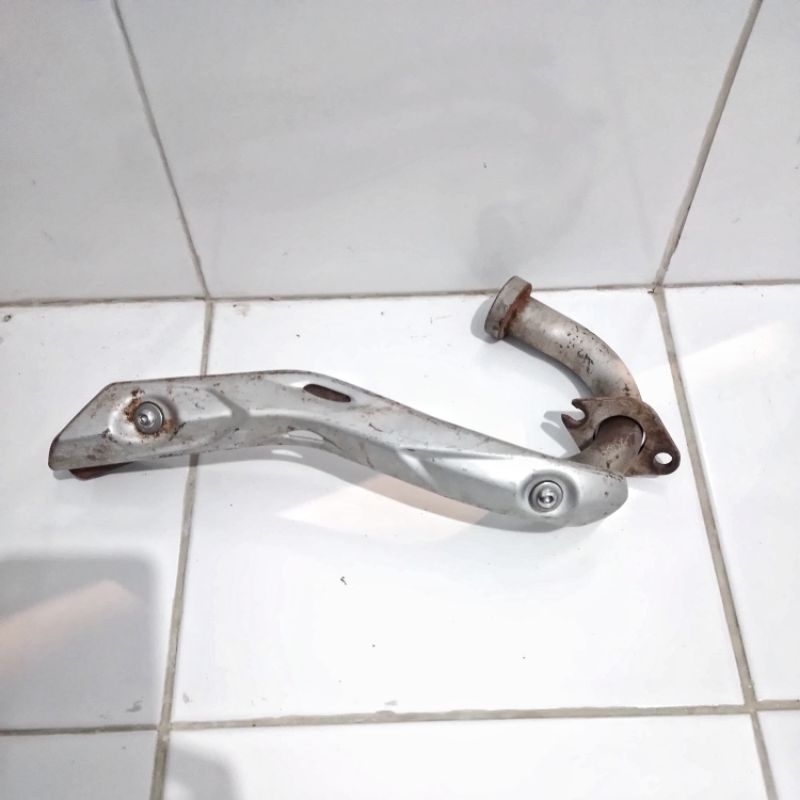 cover set Leher Knalpot standart KLX BF Bekas Ori Copotan