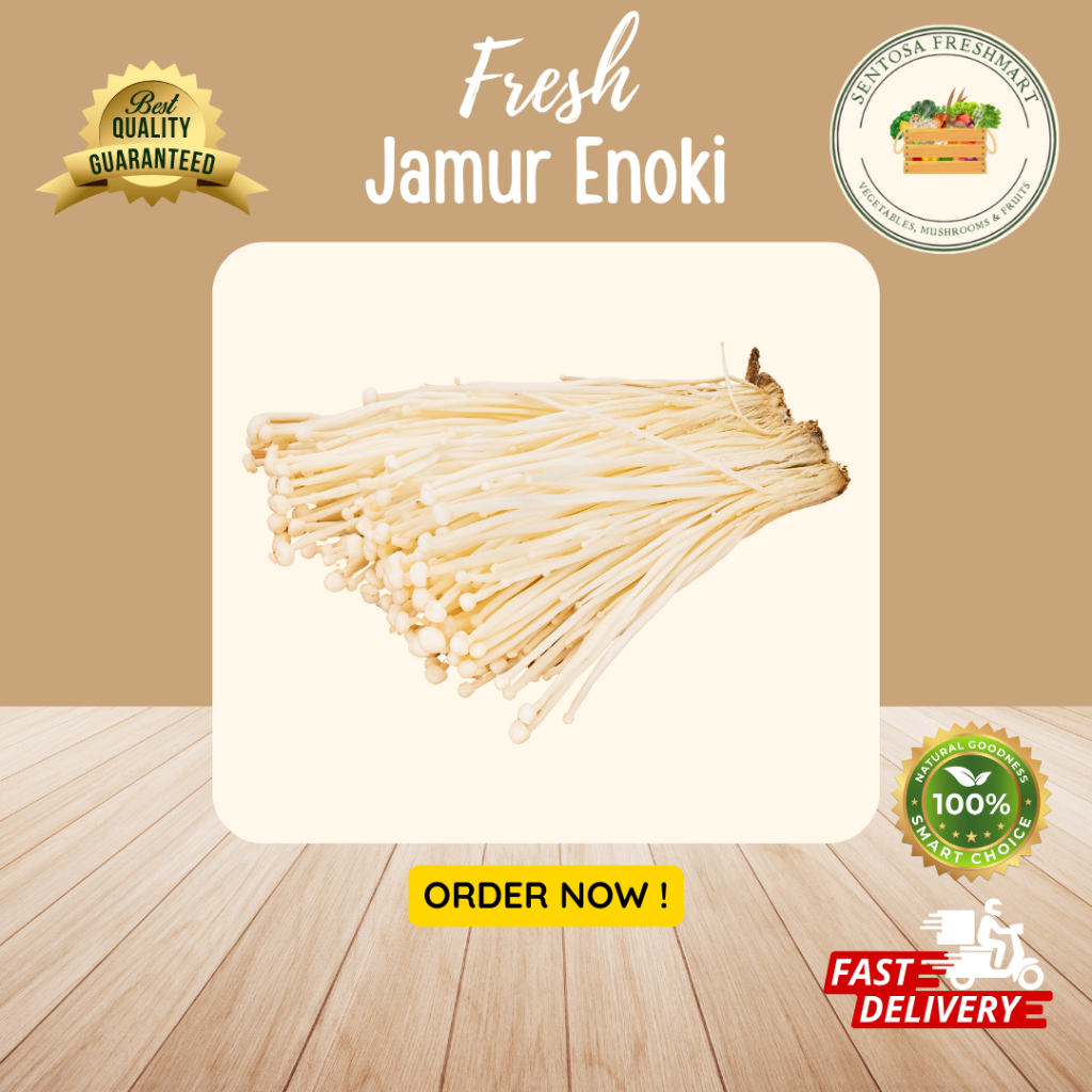 

[SENTOSA FRESHMART] JAMUR ENOKI CHINA / ENOKI MUSHROOM CHINA per BOX @50 PACK