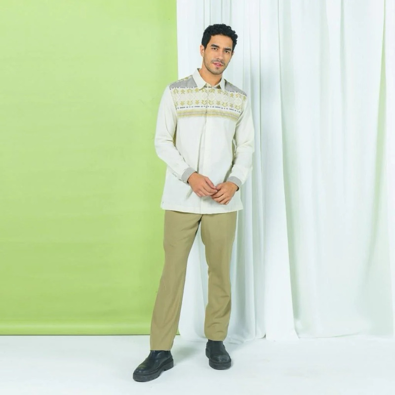 ZOYA BAJU KOKO LAKI-LAKI LENGAN PANJANG CALFIN MENSWEAR
