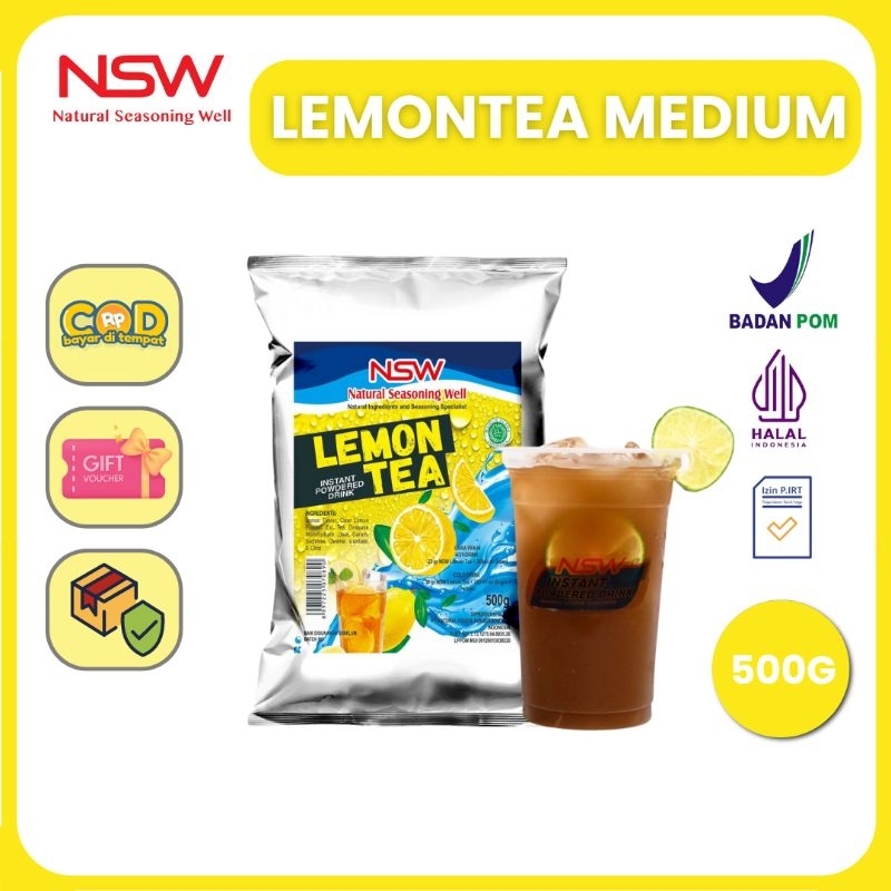 

NSW Powder Drink Rasa Lemon Tea MEDIUM 400 gr/ 13 gelas